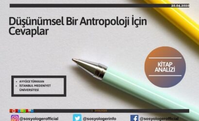 düsünümsel bir antropoloji icin cevaplar
