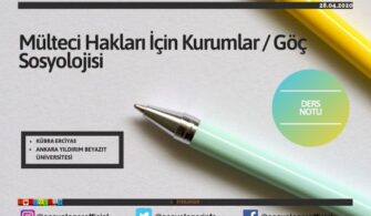 Mülteci Hakları İçin Kurumlar