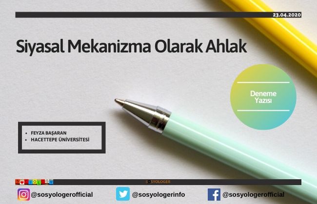 Siyasal Mekanizma Olarak Ahlak