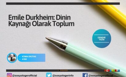 emile durkheim dinin kaynagi