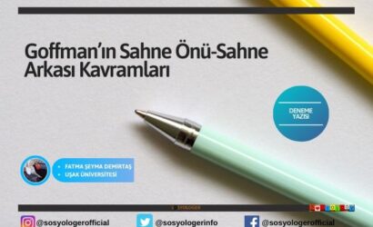 goffman sahne onu arkasi