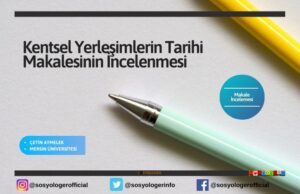 kentsel yerlesimlerin tarihi