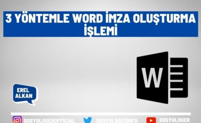 Word imza oluşturma