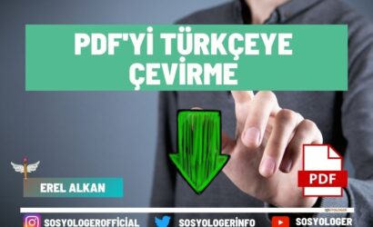 Pdf dosyasını türkçeye çevirme
