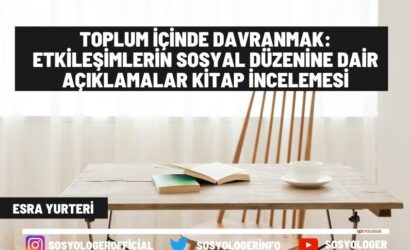 toplum icinde davranmak kitap incelemesi