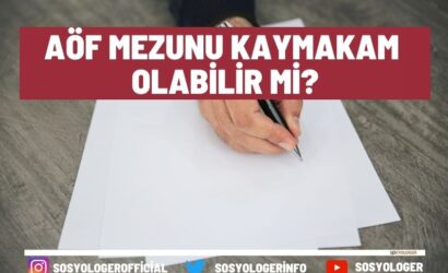 aof mezunu kaymakam olabilir mi