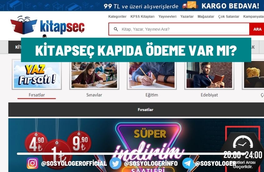 Kitapseç Kapıda Ödeme Var Mı? Ekstra Ücret Var Mı?