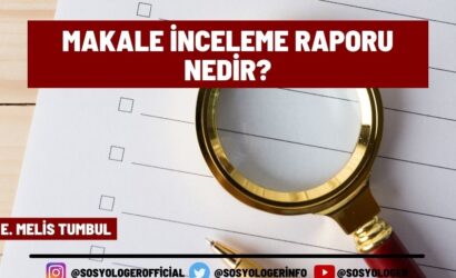 makale inceleme raporu nedir