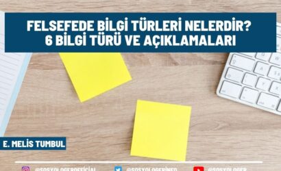 felsefede bilgi türleri