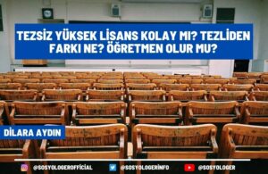 Tezsiz Yüksek Lisans Kolay Mı?