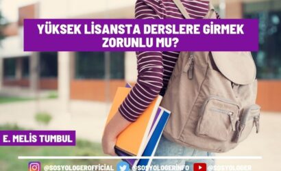 yuksek lisansta derslere girmek zorunlu mu