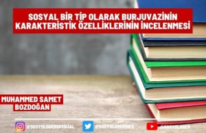 sosyal bir tip olarka burjuvazi