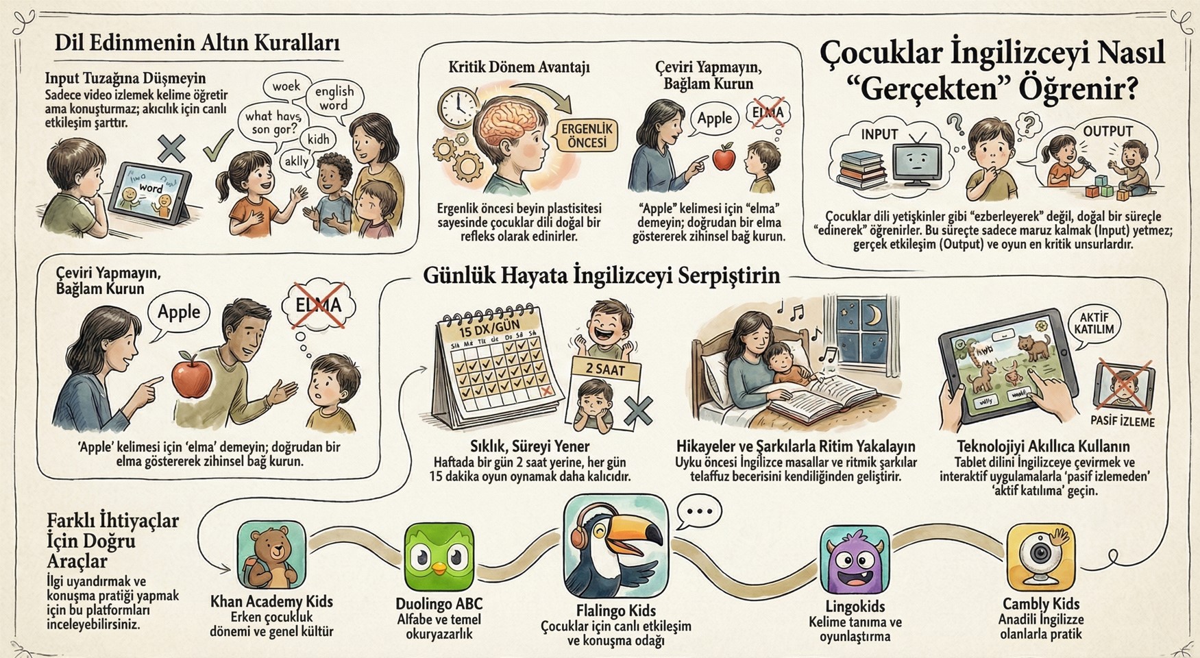cocuklar icin ingilizce ogrenme